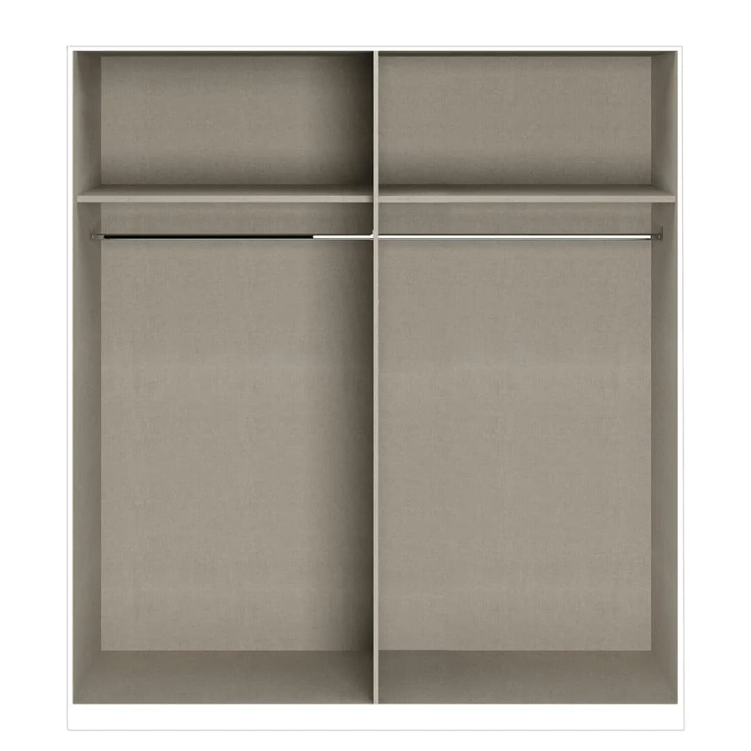 Drehtürenschrank Alabama | Weiß