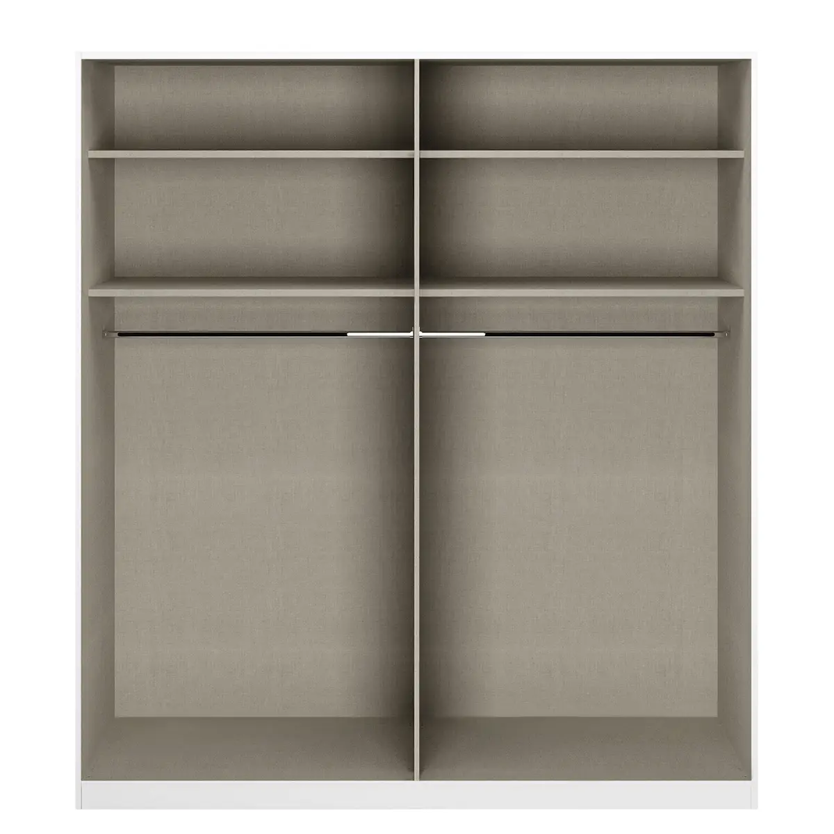Drehtürenschrank Alabama | Weiß