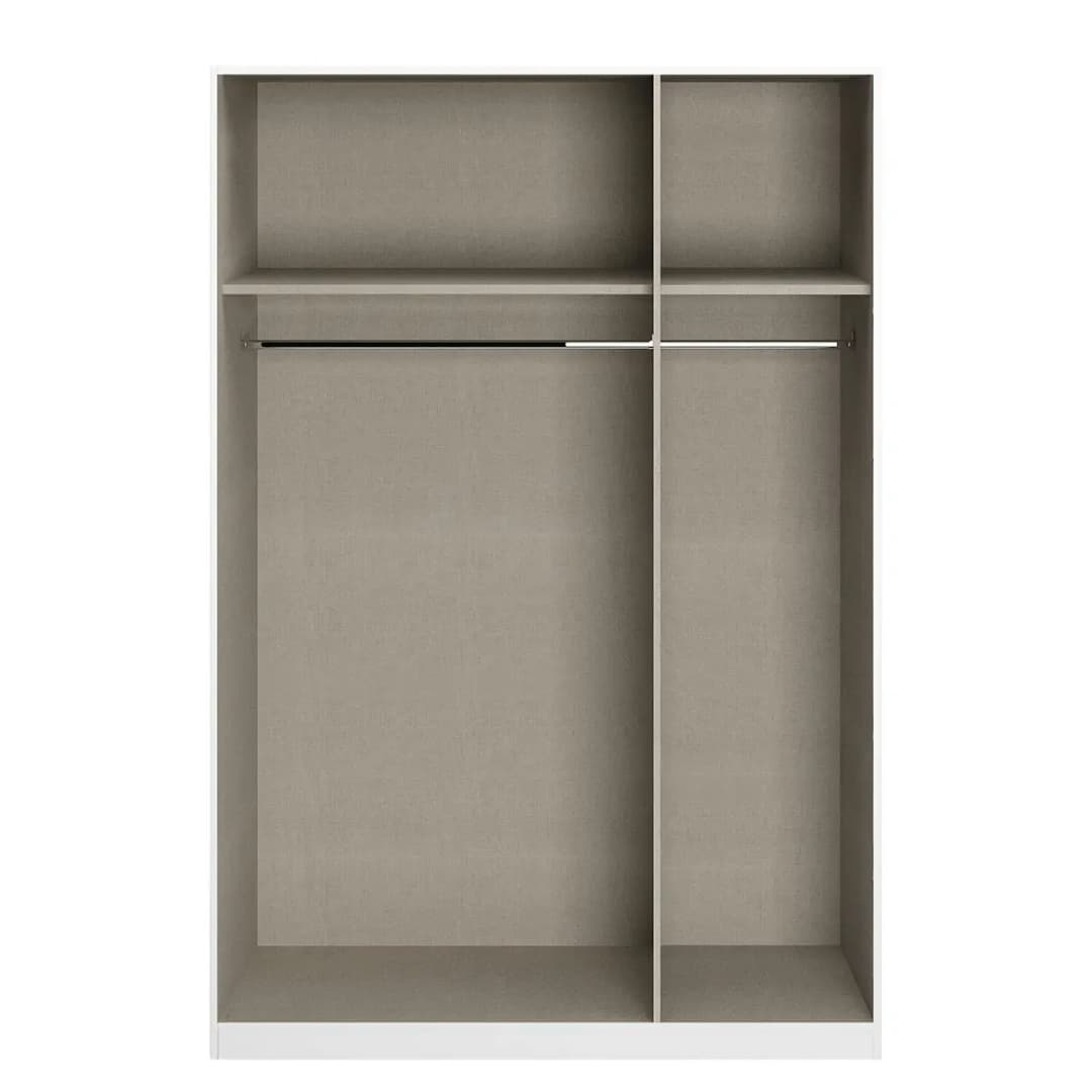 Drehtürenschrank Alabama | Weiß