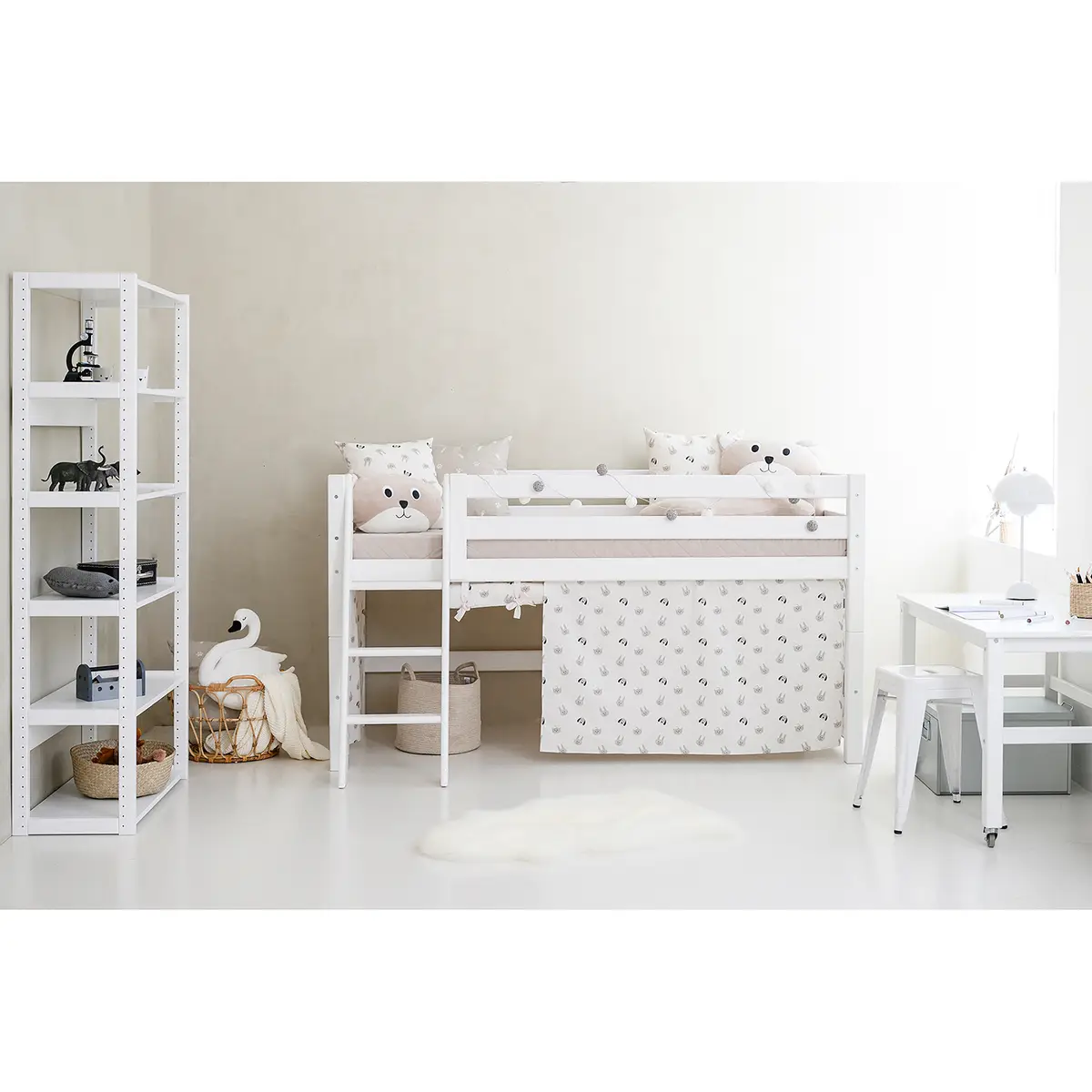 Regal I 86cm Weiß | Weiß