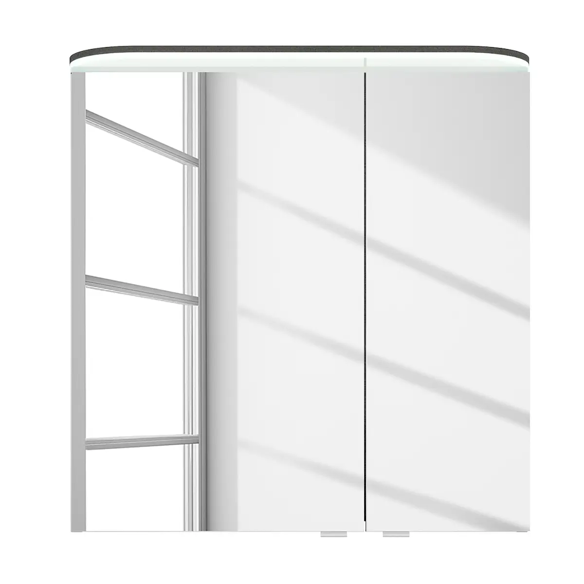 Spiegelschrank Balto 70cm Grau/Graphit | Grau