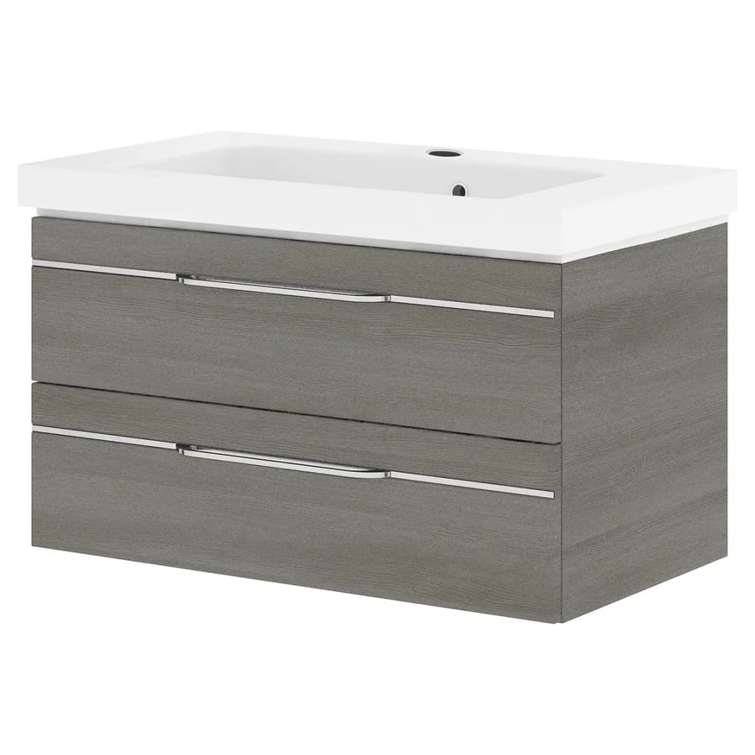 Waschtisch Balto 92cm Grau/Graphit | Grau