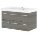 Waschtisch Balto 92cm Grau/Graphit | Grau