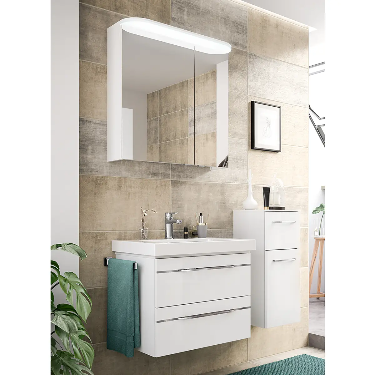 Badezimmerset Balto III | Weiß