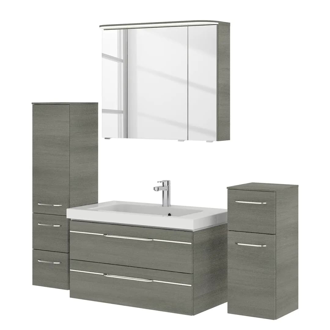 Badezimmerset Balto IV 4-teilig | Grau