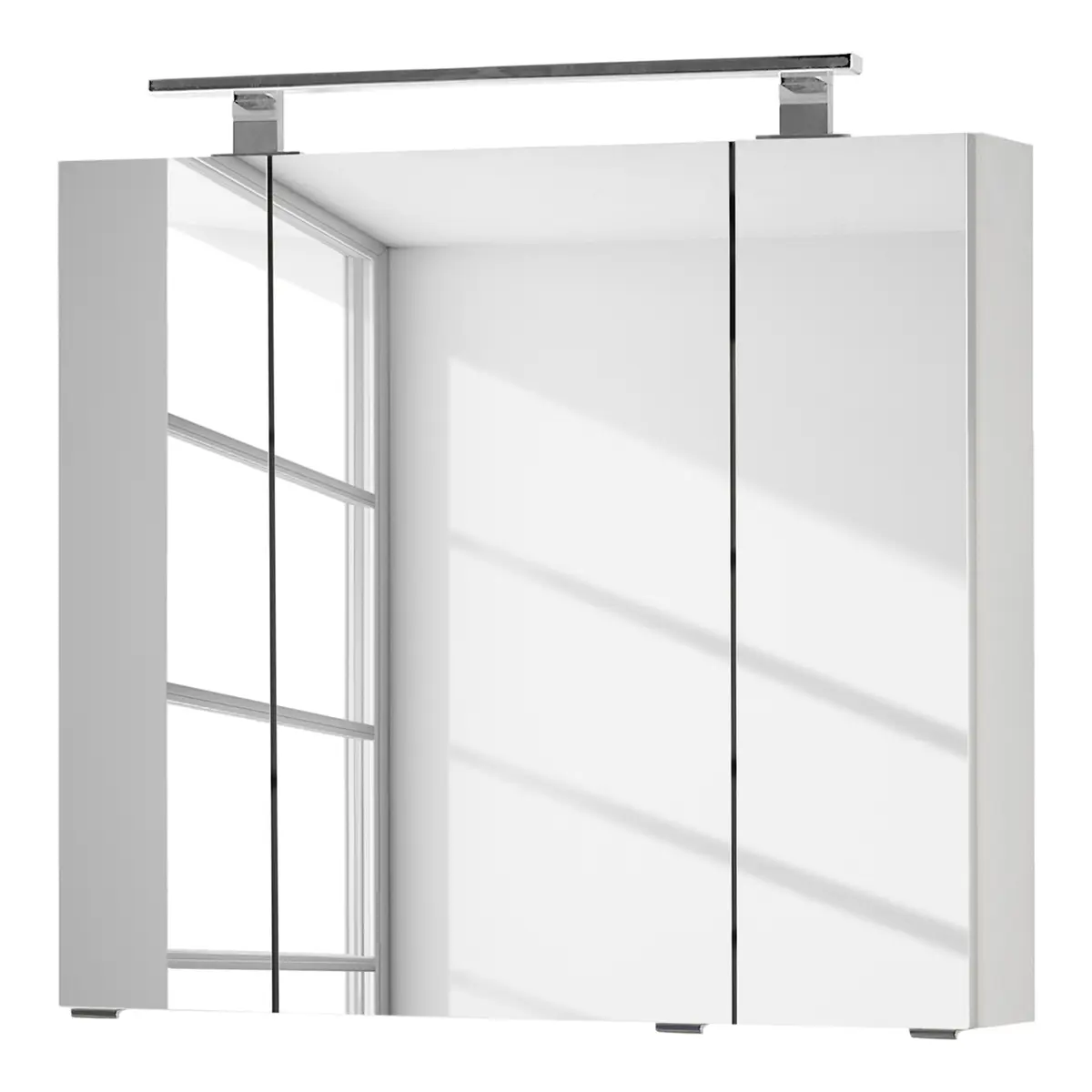 Spiegelschrank 3400 80cm Weiß | Weiß