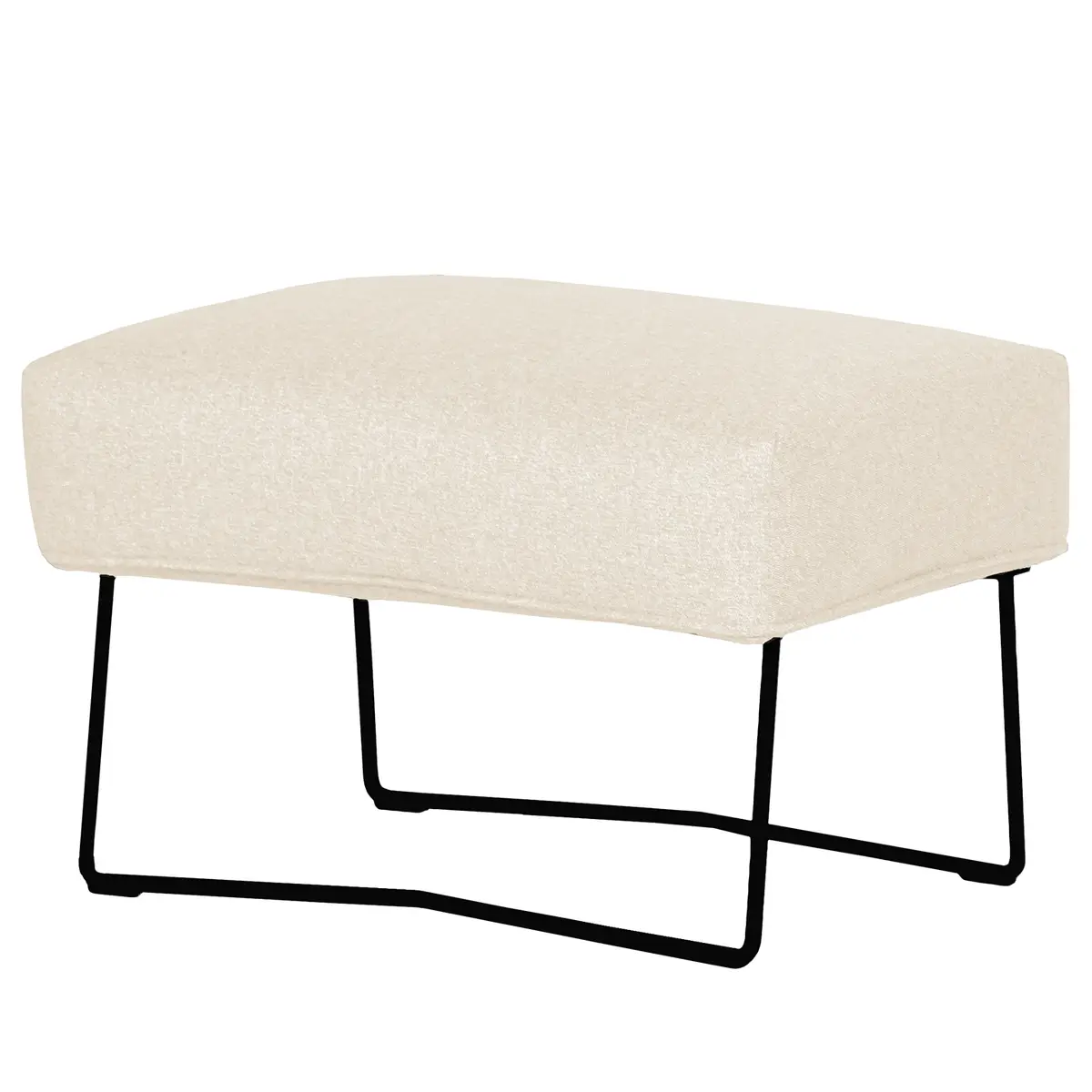 Polsterhocker Caleta | Beige