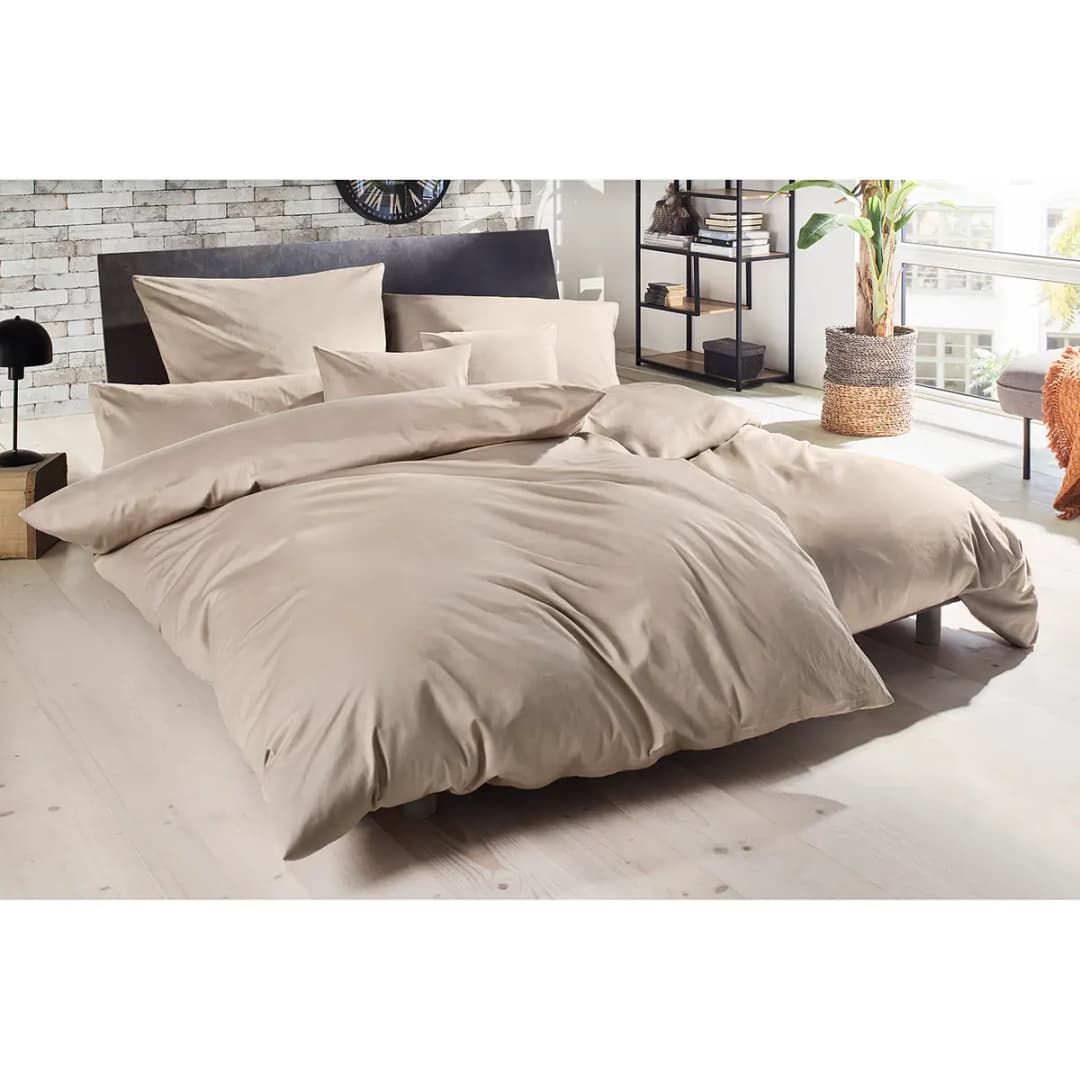 Luxus-Satin-Bettwäsche Montainville | Braun
