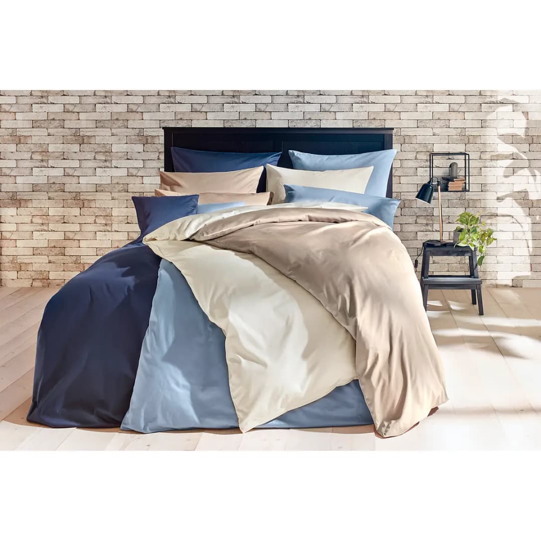 Luxus-Satin-Bettwäsche Montainville | Beige