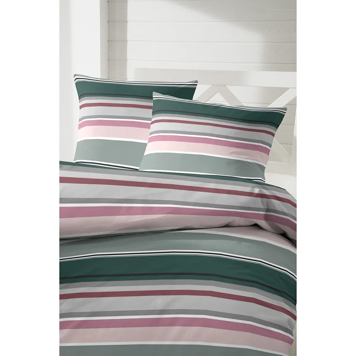 Perkal-Bettwäsche Late Summer Stripe | Mehrfarbig