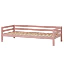 Einzelbett I 90 x 200cm Pink/Rosa | Rosa