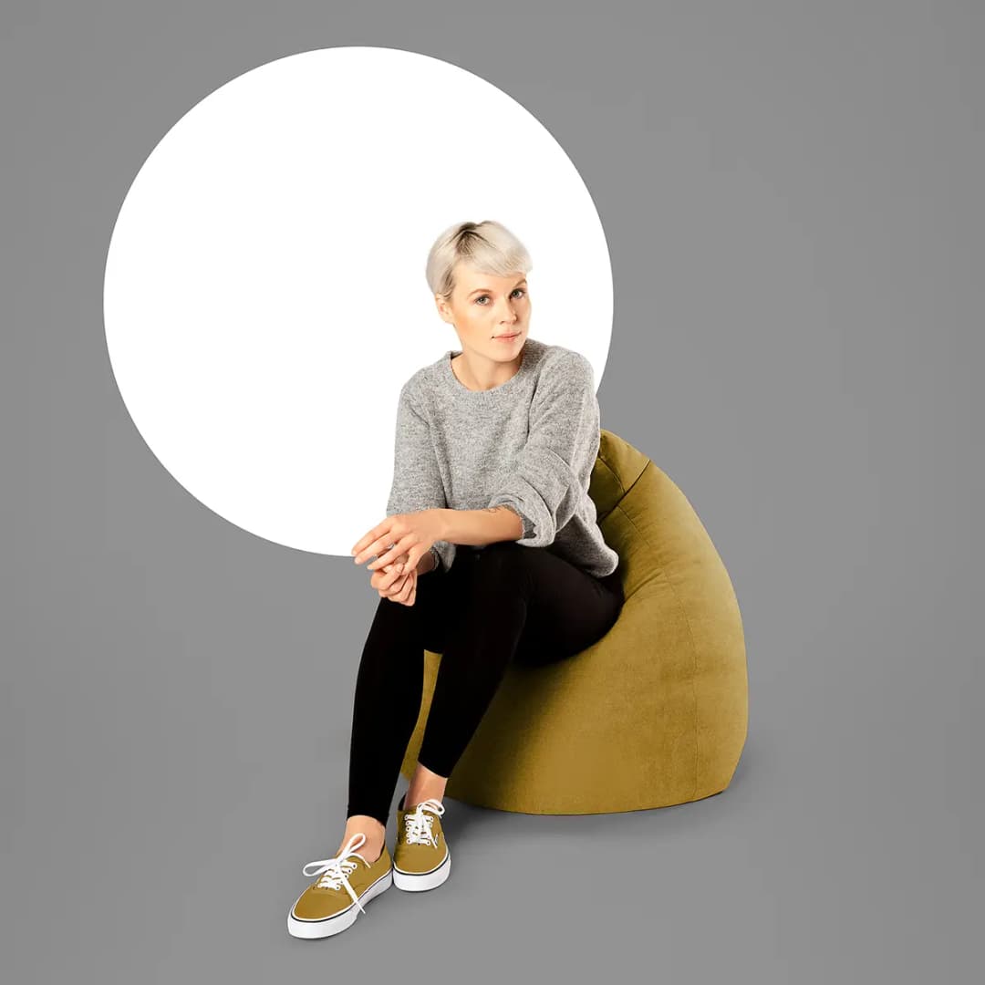 Beanbag ALFA XL Sitzsack | Gelb