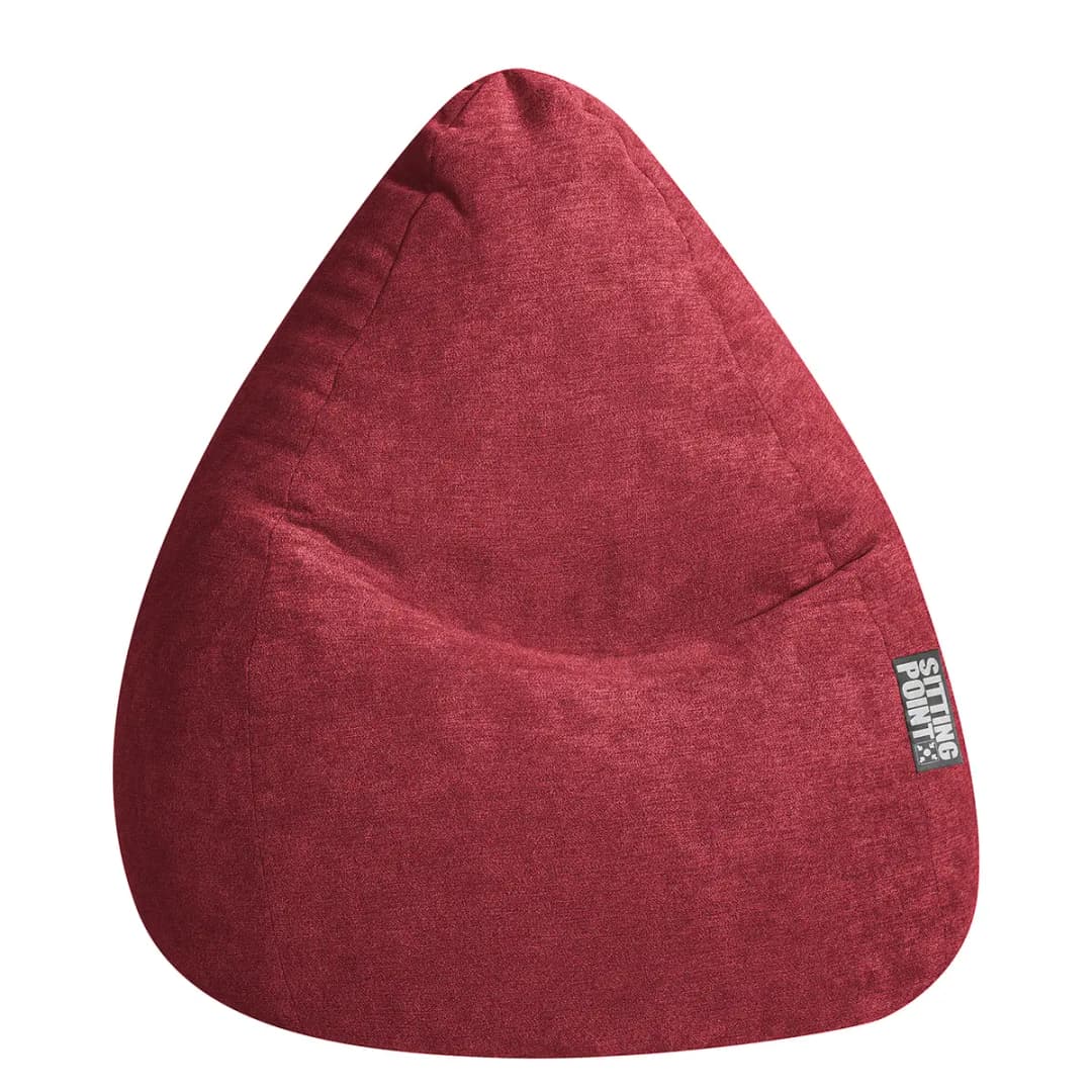 Beanbag Alfa XXL Ø 80cm Rot/Weinrot | Rot