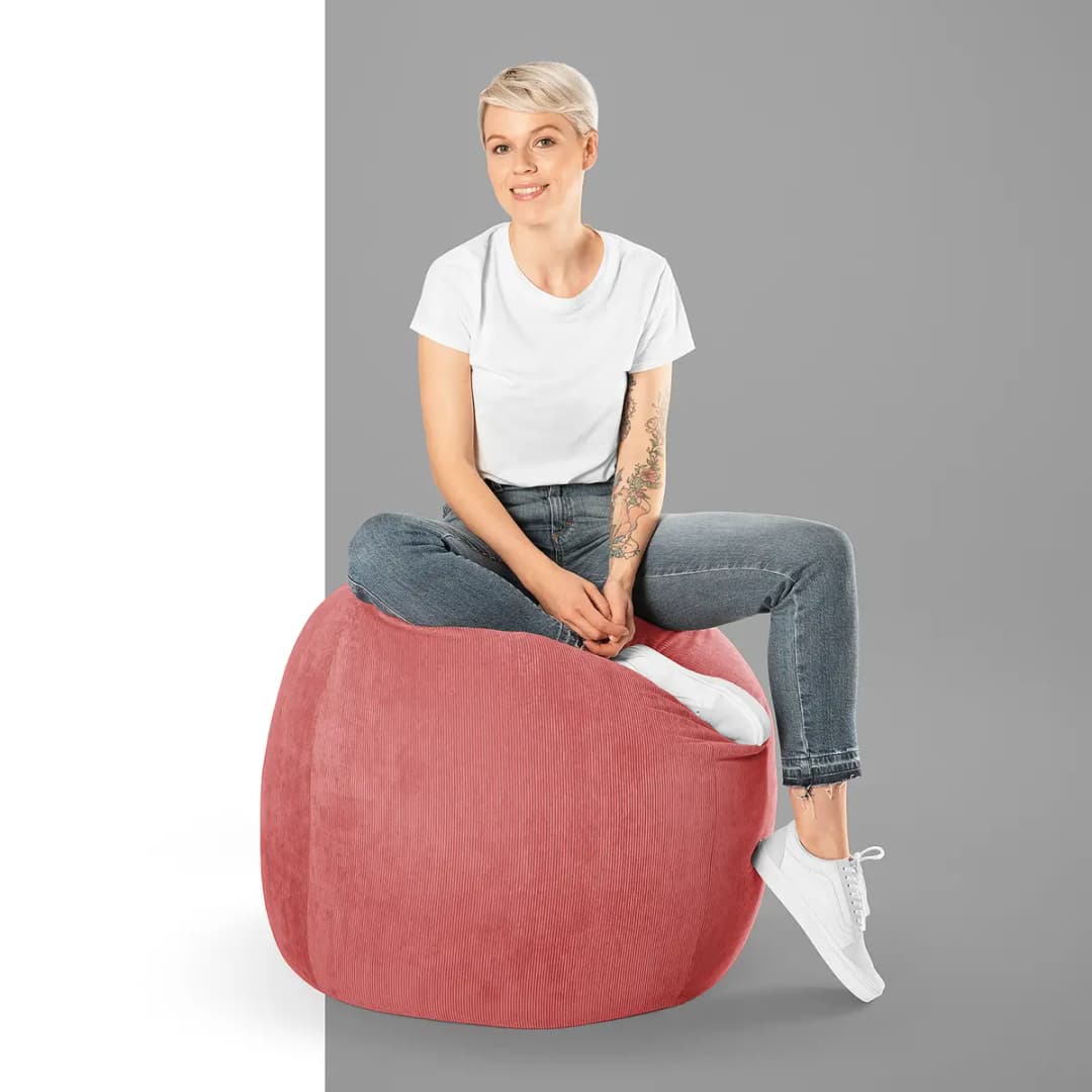 Sitzsack Ø 70cm Rot/Pastellrot | Rot