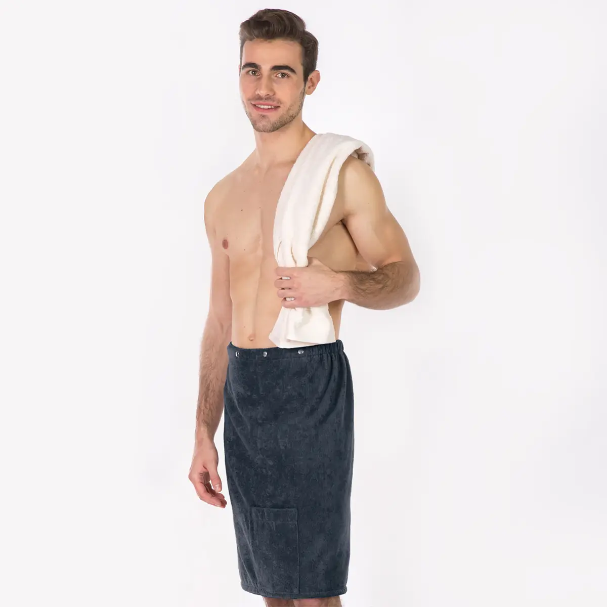 Saunakilt Herren | Grau