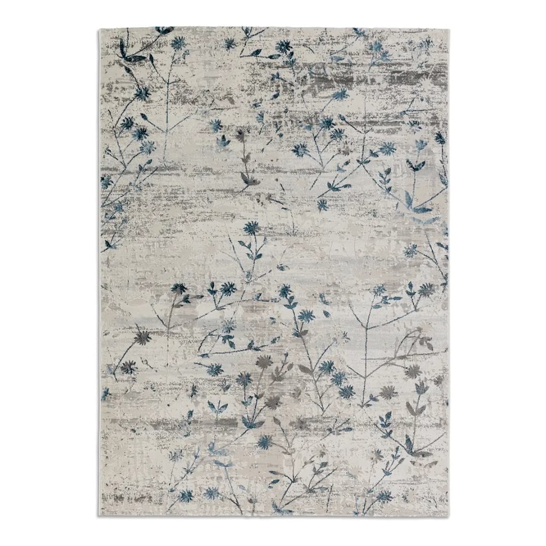 Kurzflorteppich Noa III Blau/Blau 80 x 150cm Mischgewebe | Blau
