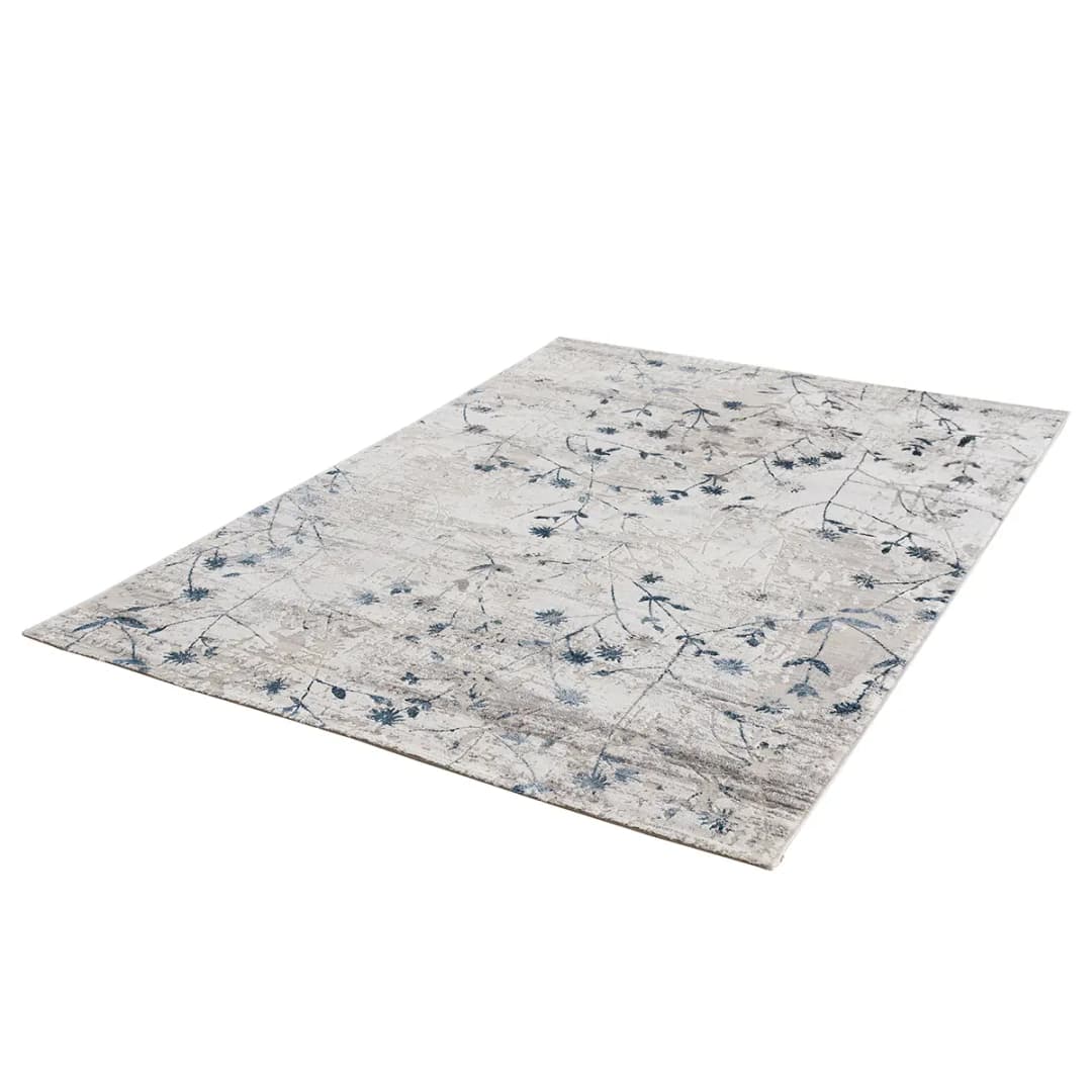 Kurzflorteppich Noa III Blau/Blau 80 x 150cm Mischgewebe | Blau