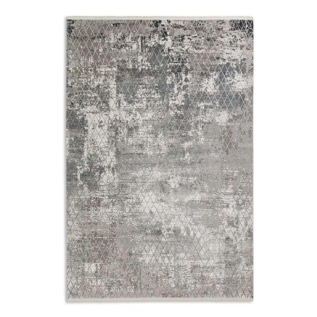 Kurzflorteppich Vision II Grau/Anthrazit 80 x 150cm Mischgewebe