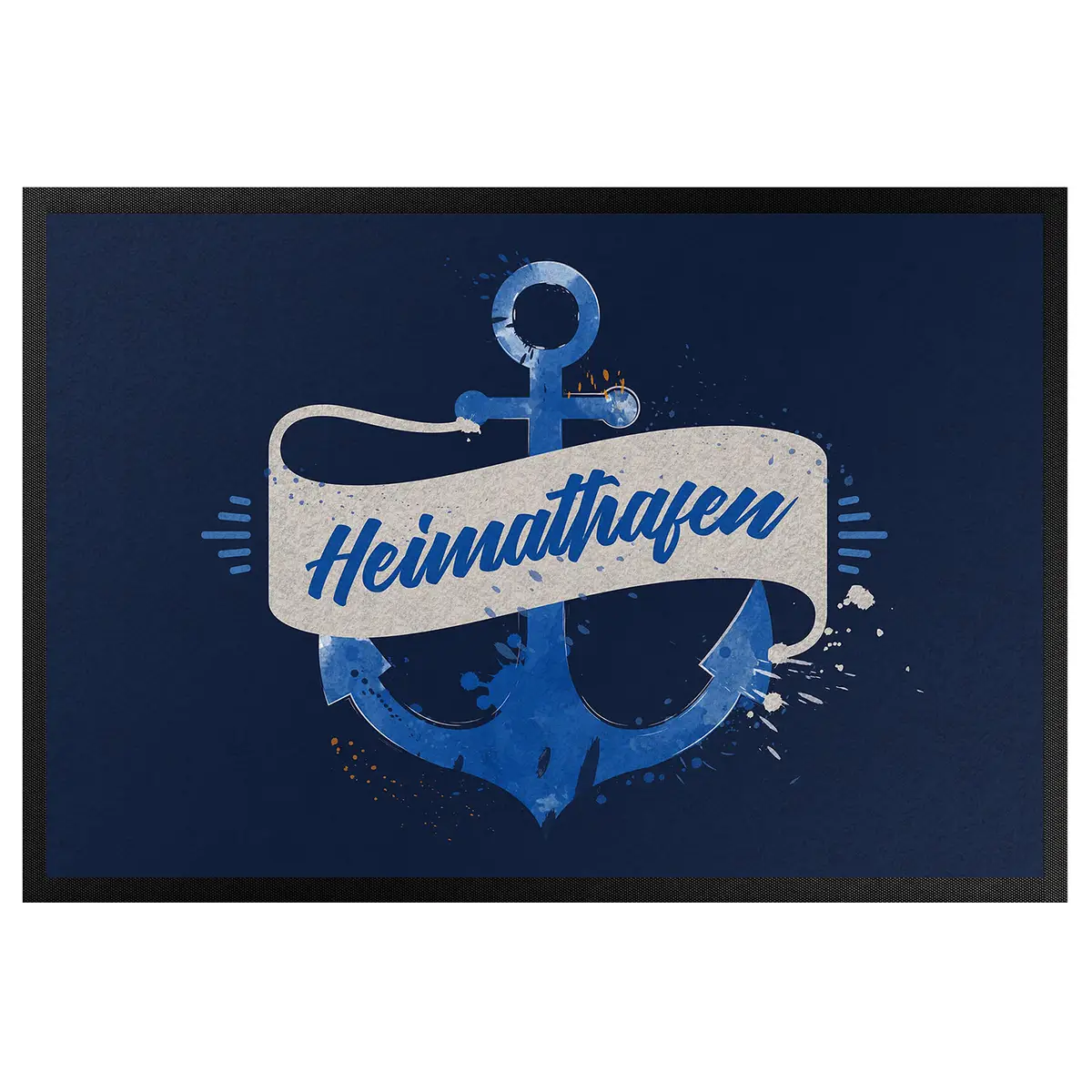 Fußmatte Heimathafen | Blau