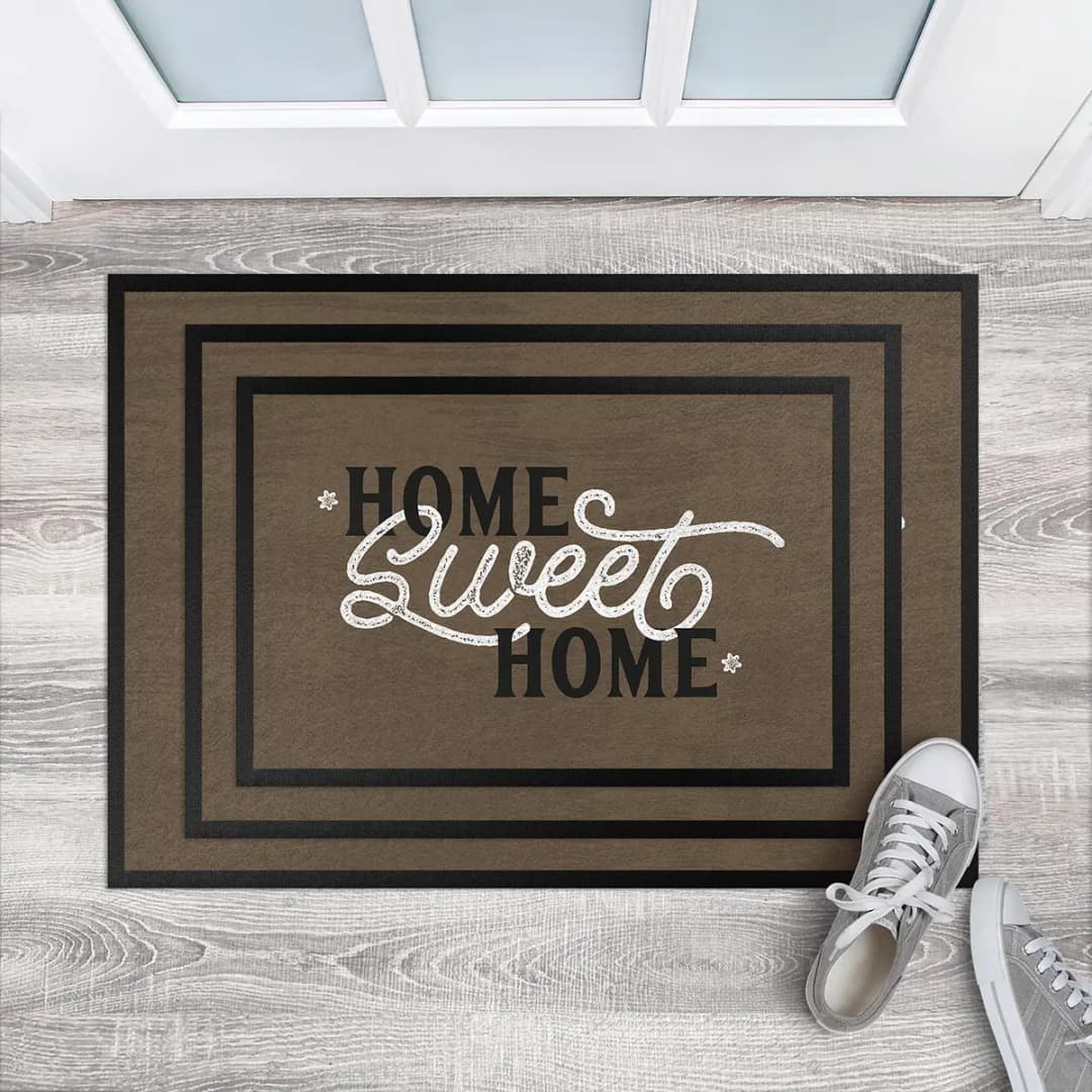 Fußmatte Home Sweet Home Shabby | Braun