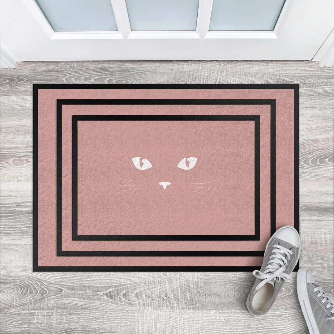 Fußmatte Katzenaugen | Pink