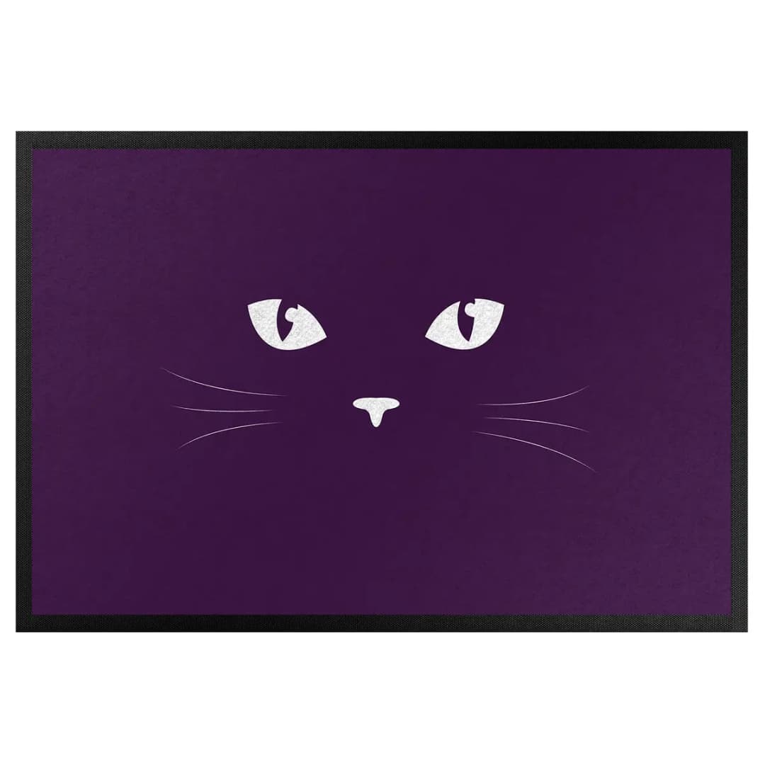Fußmatte Katzenaugen | Mehrfarbig