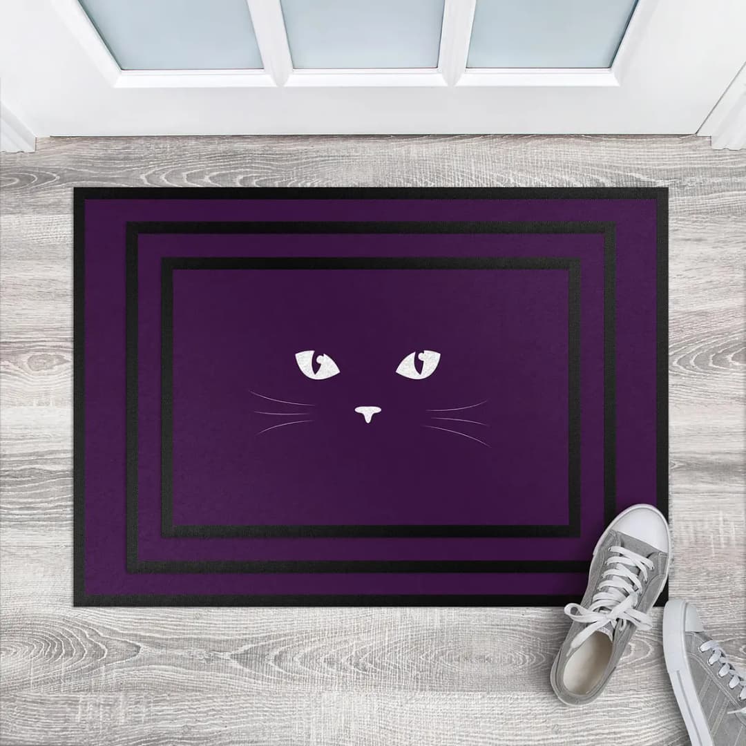 Fußmatte Katzenaugen | Mehrfarbig