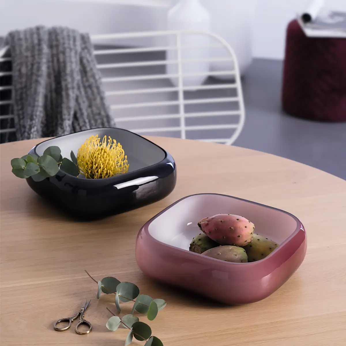 Schale Ø 23cm Grau/Grau | Grau