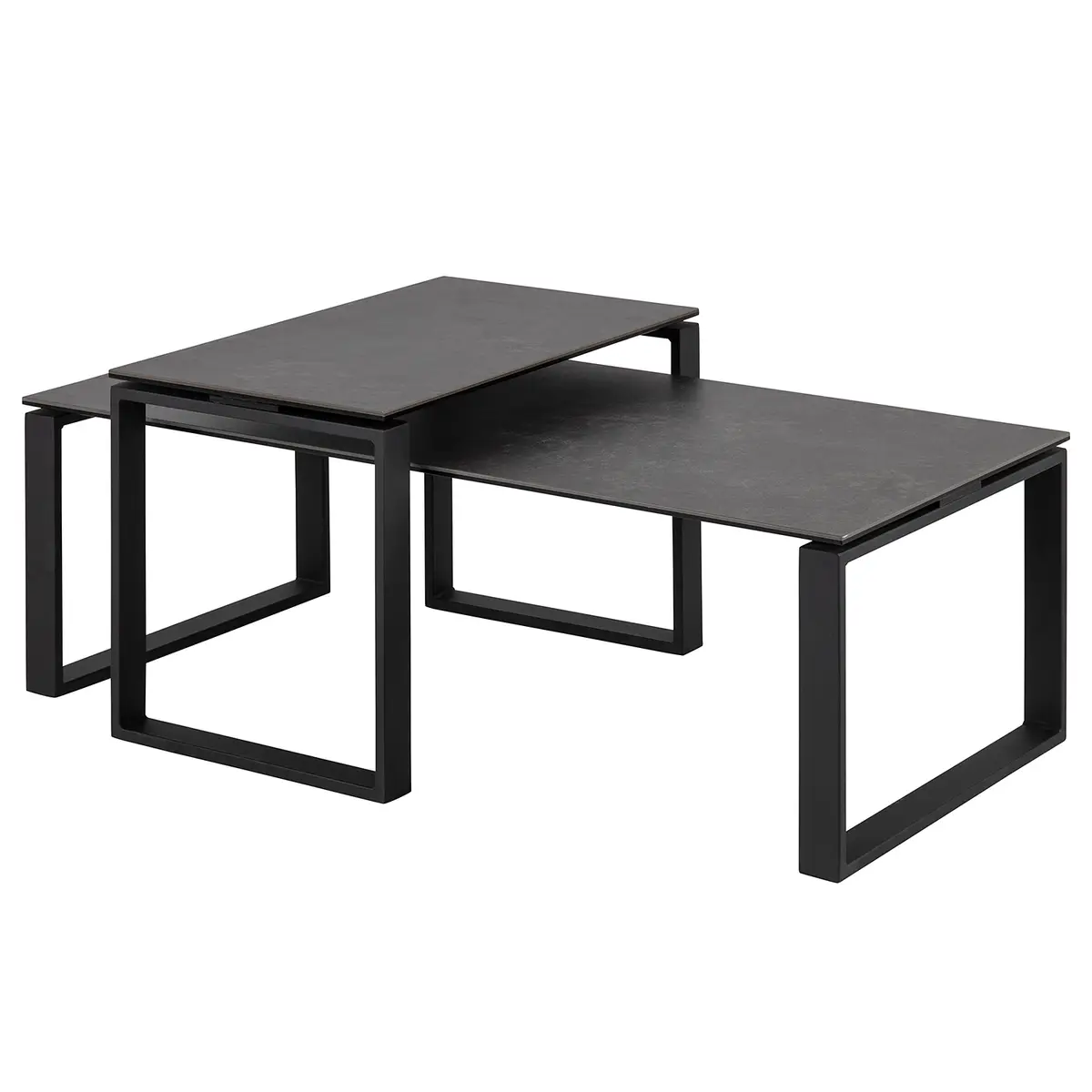 Couchtisch III 2er-Set | Schwarz