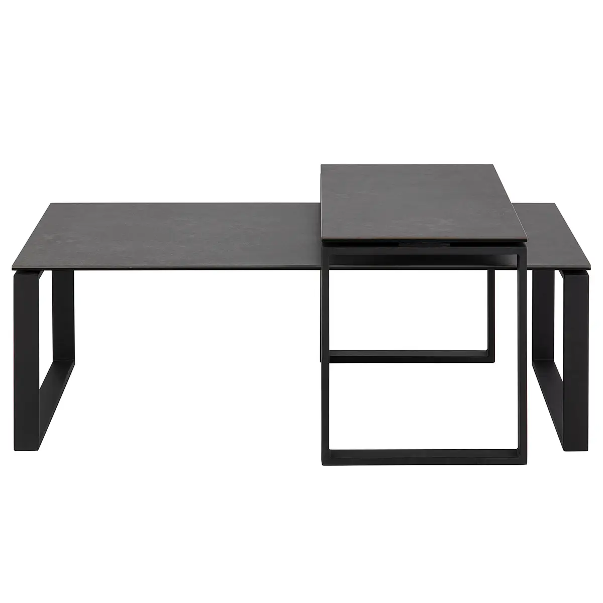 Couchtisch III 2er-Set | Schwarz