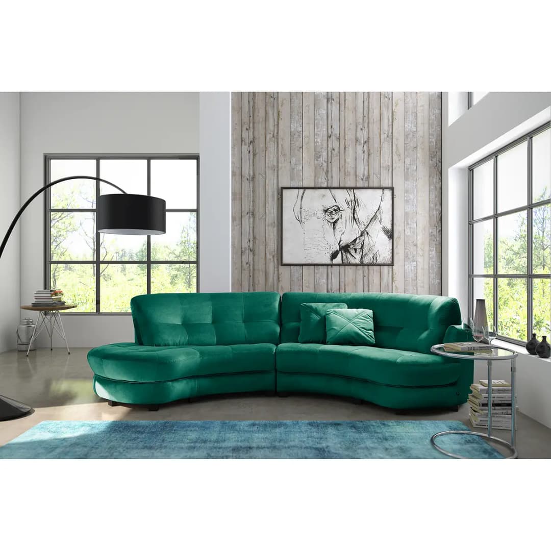 Ecksofa Komula | Grün