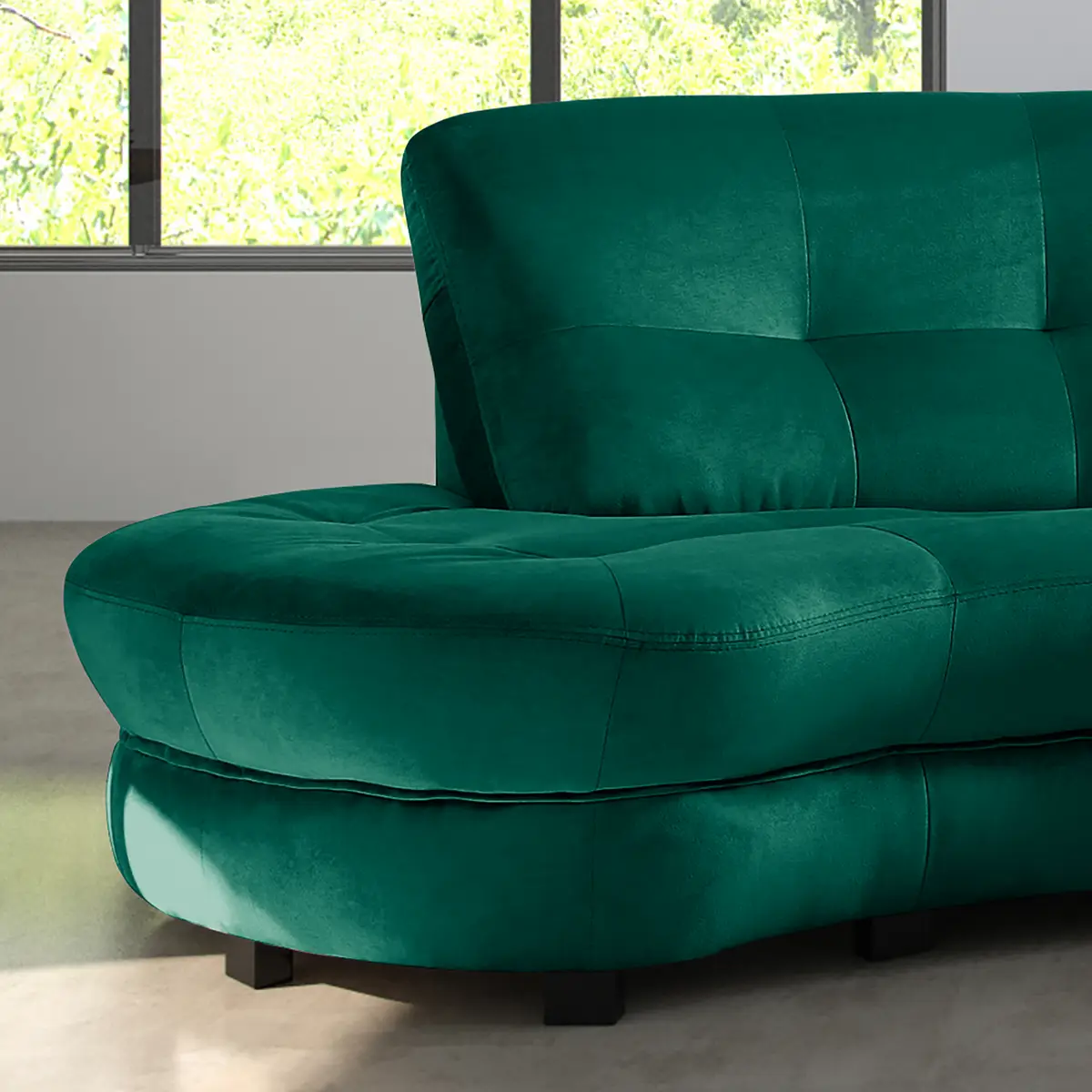 Ecksofa Komula | Grün