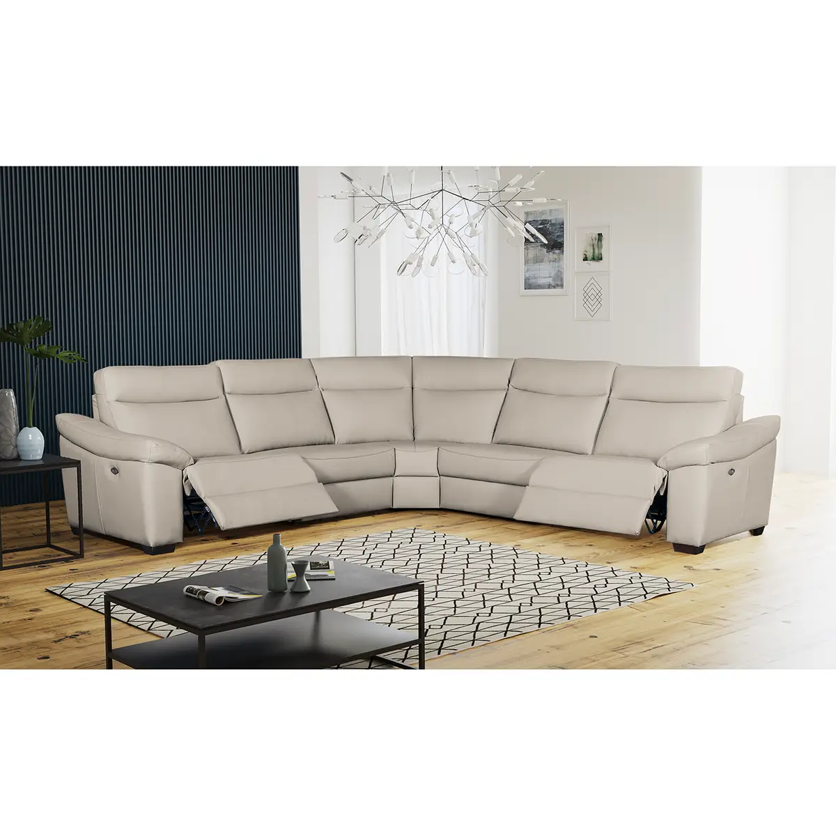 Ecksofa Sappee | Grau