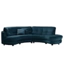 Ecksofa Komula | Blau
