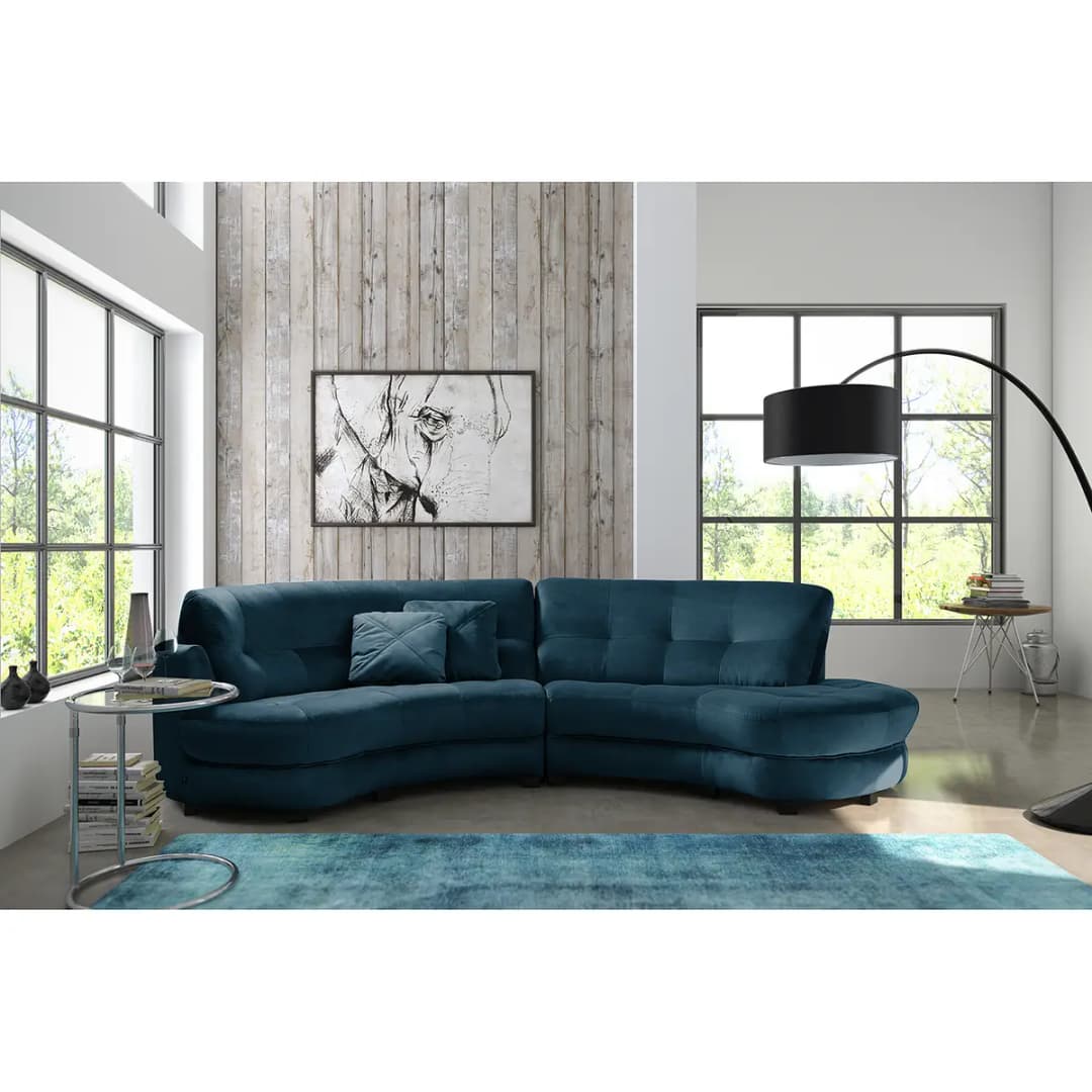 Ecksofa Komula | Blau