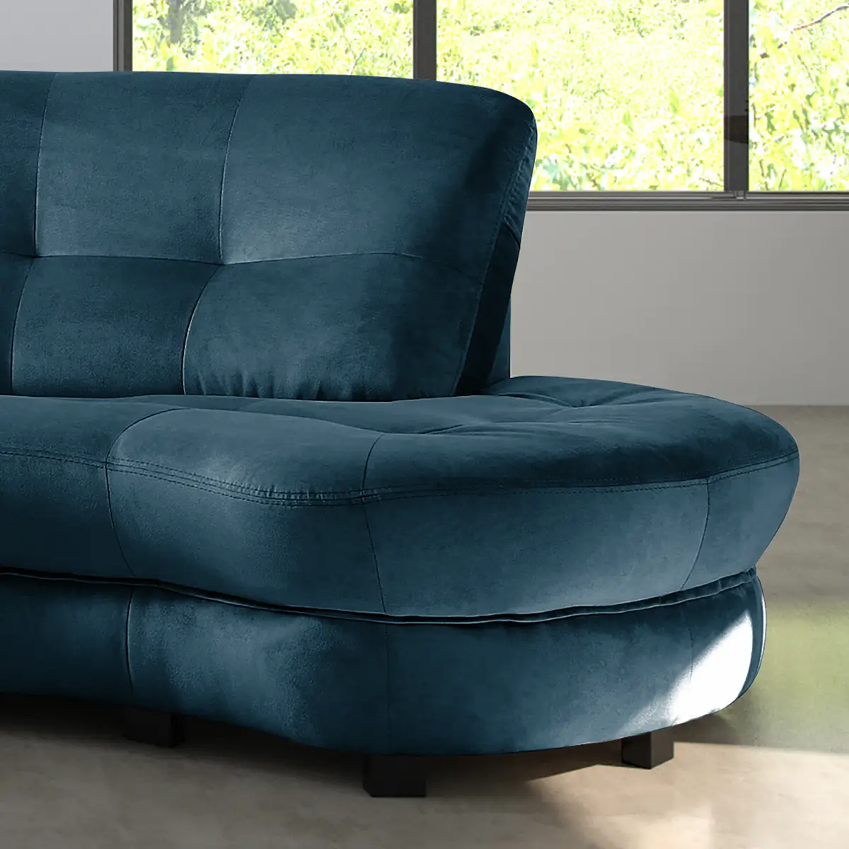 Ecksofa Komula | Blau
