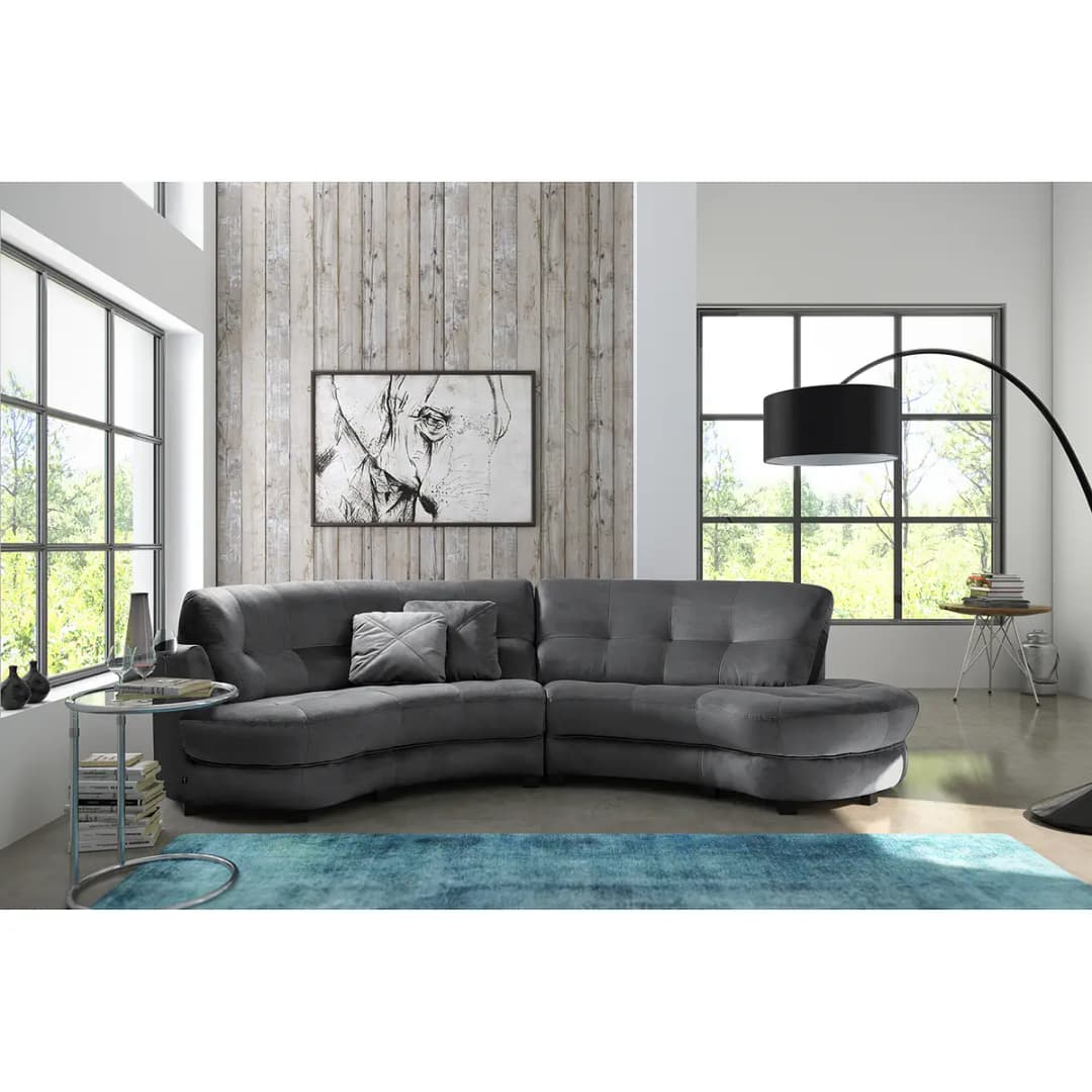 Ecksofa Komula | Blau