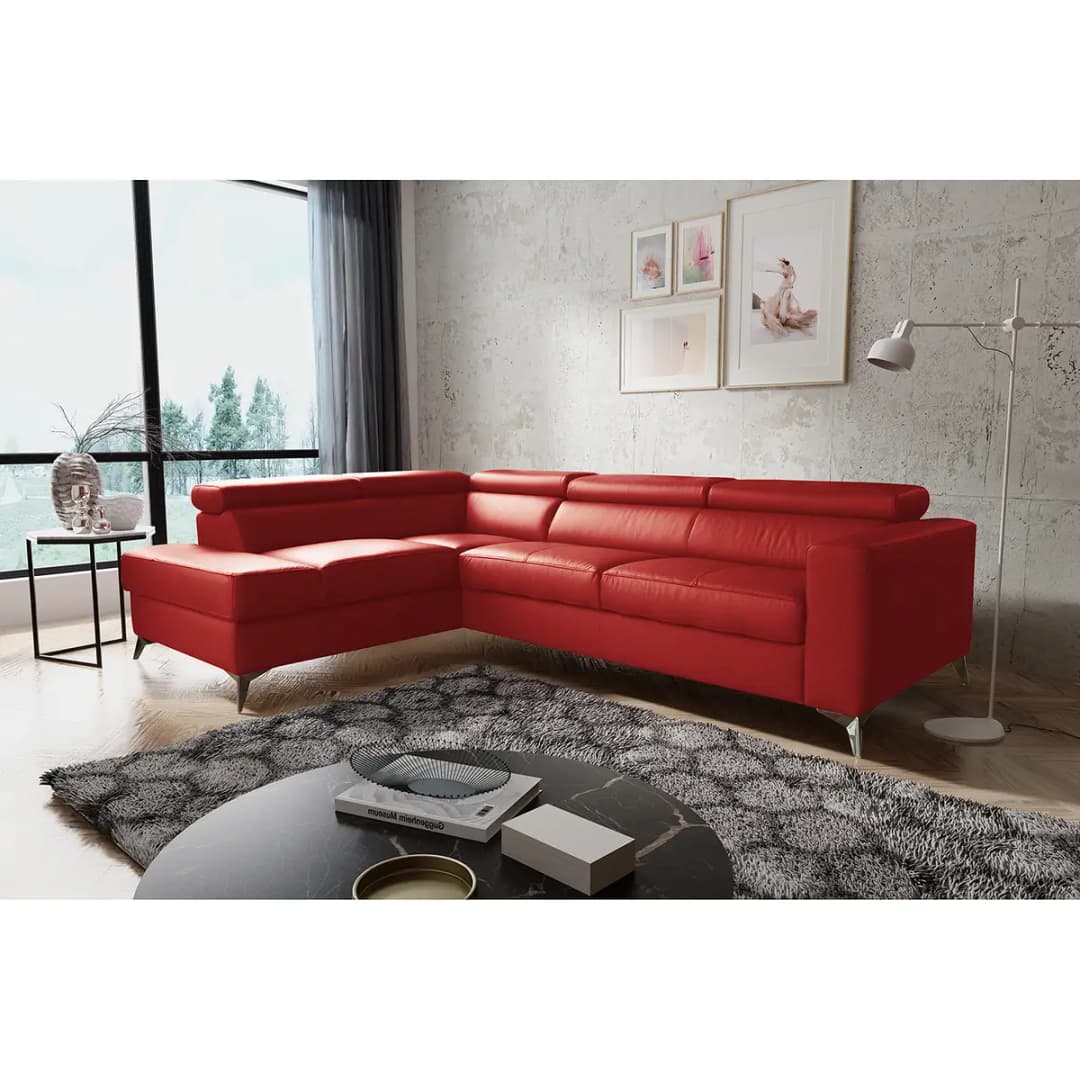 Ecksofa Adamo | Rot