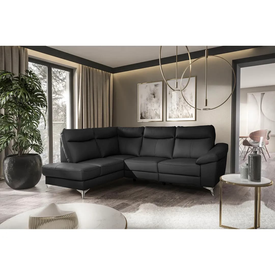 Ecksofa Nastola I | Schwarz