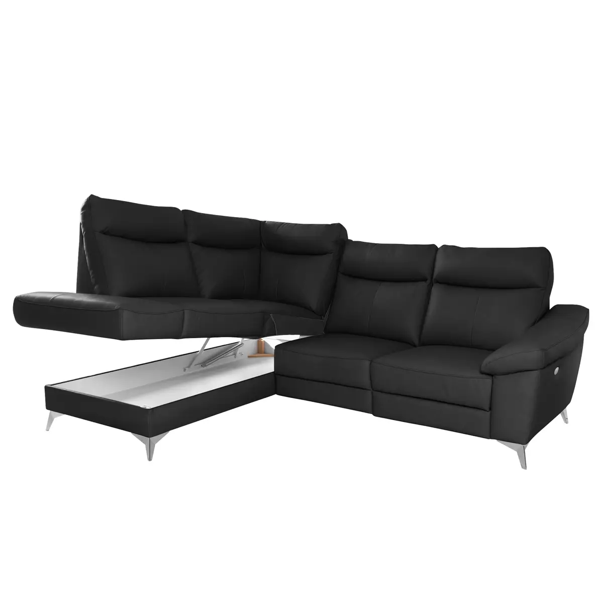 Ecksofa Nastola I | Schwarz