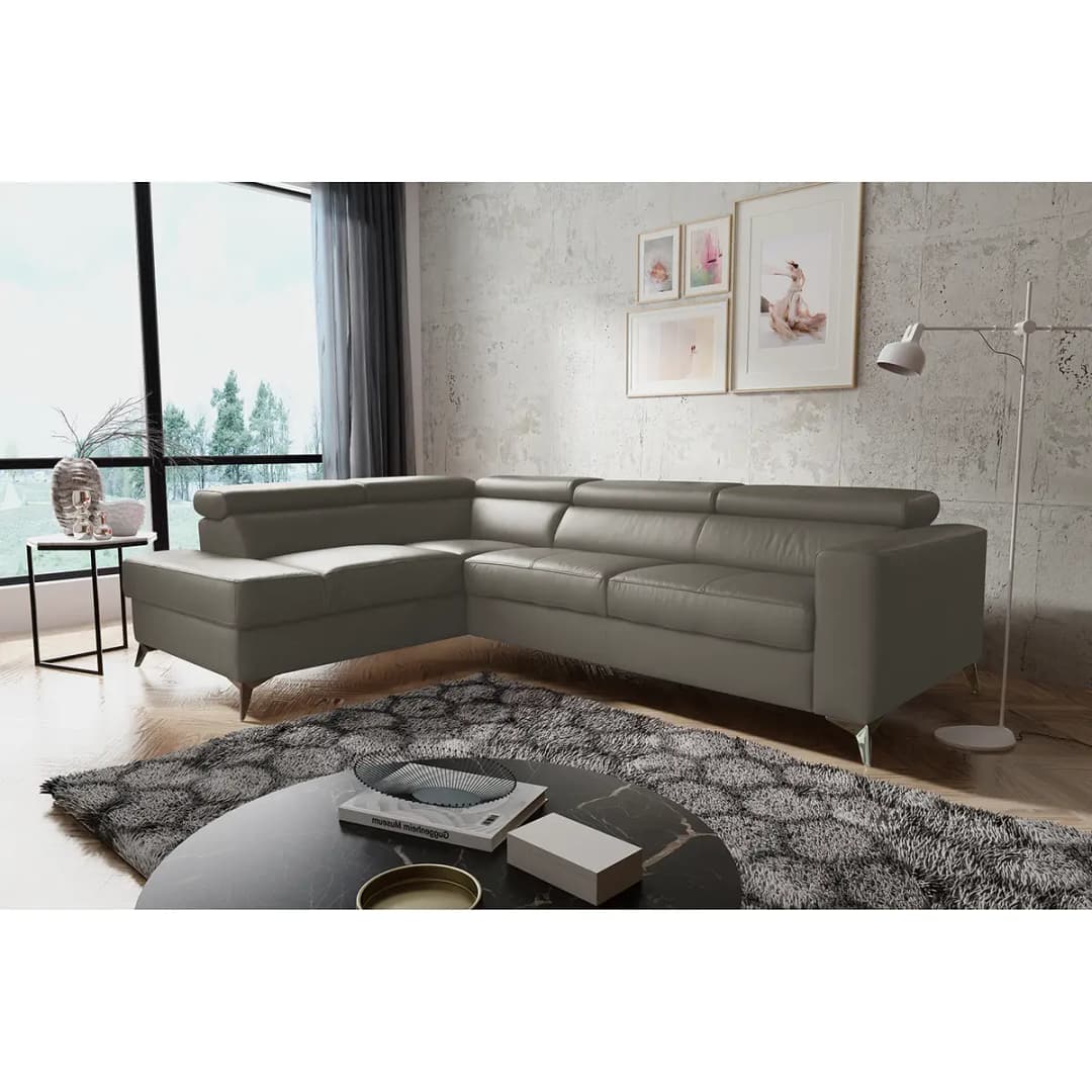 Ecksofa Adamo | Grau