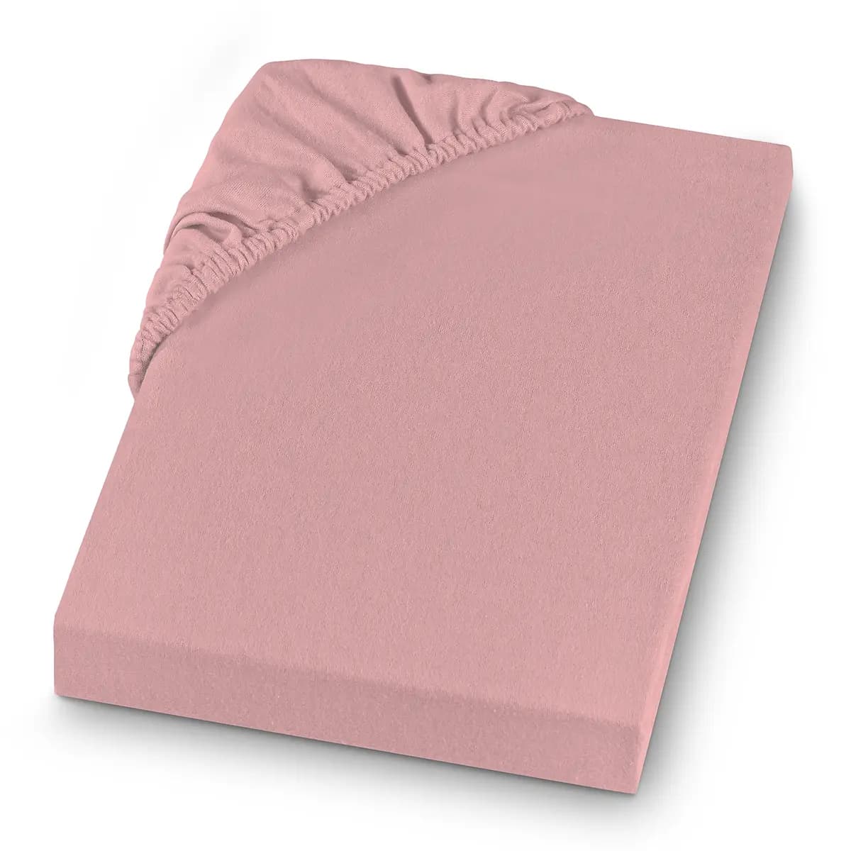 Feinbiber Spannbettlaken | Rosa