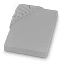 Feinbiber Spannbettlaken | Silber