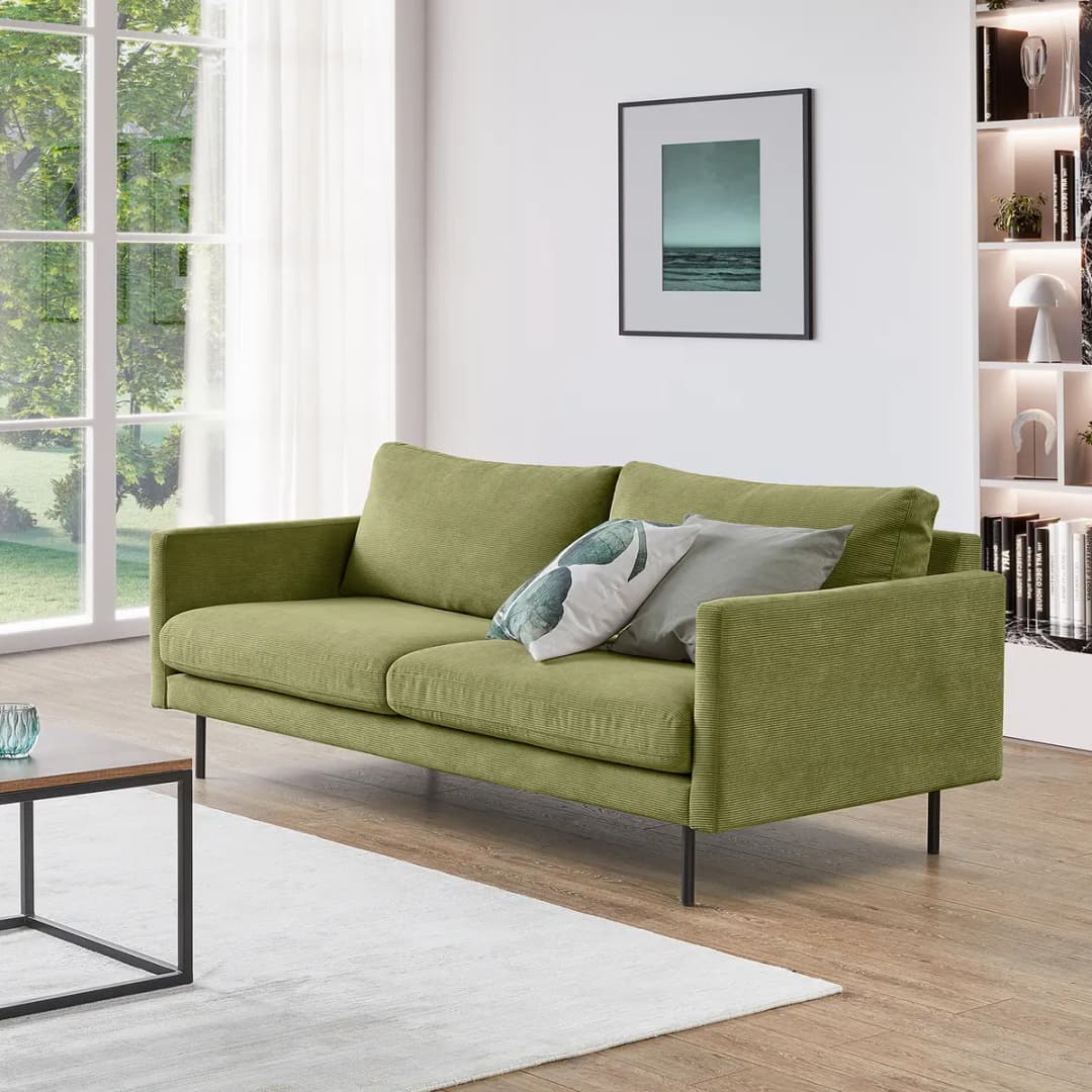 3-Sitzer Sofa Licia | Grün