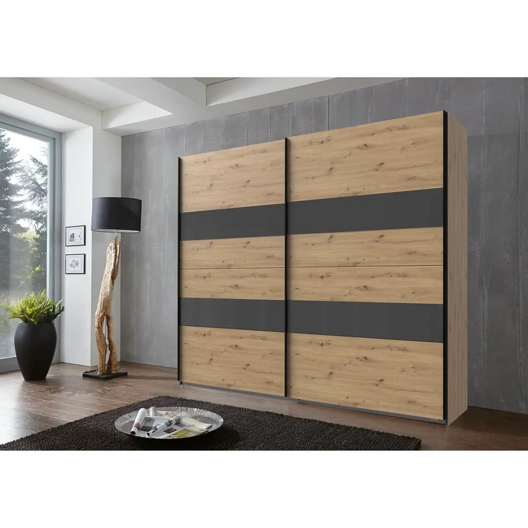 Schwebetürenschrank Altona II | Braun