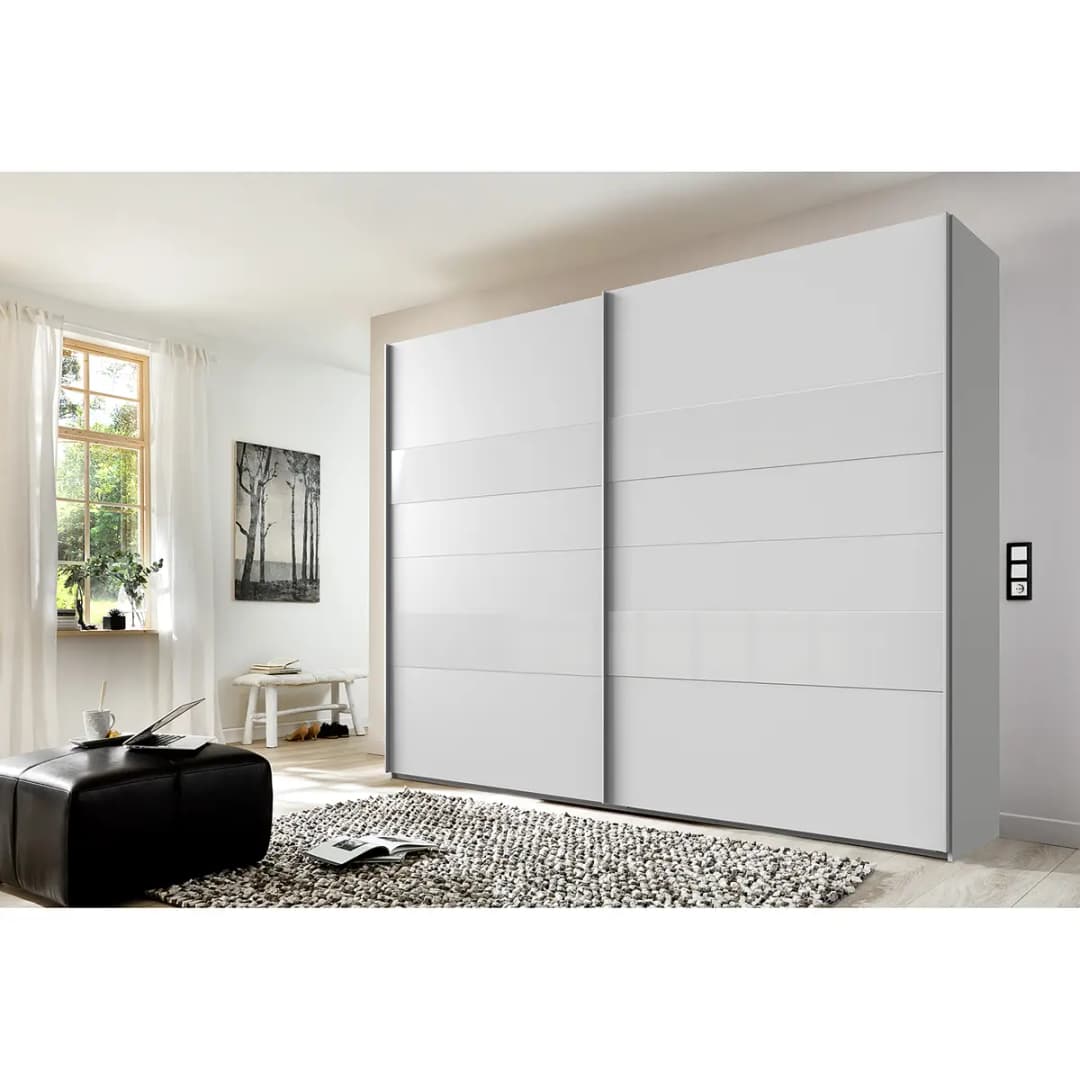 Schwebetürenschrank Altona II | Weiß