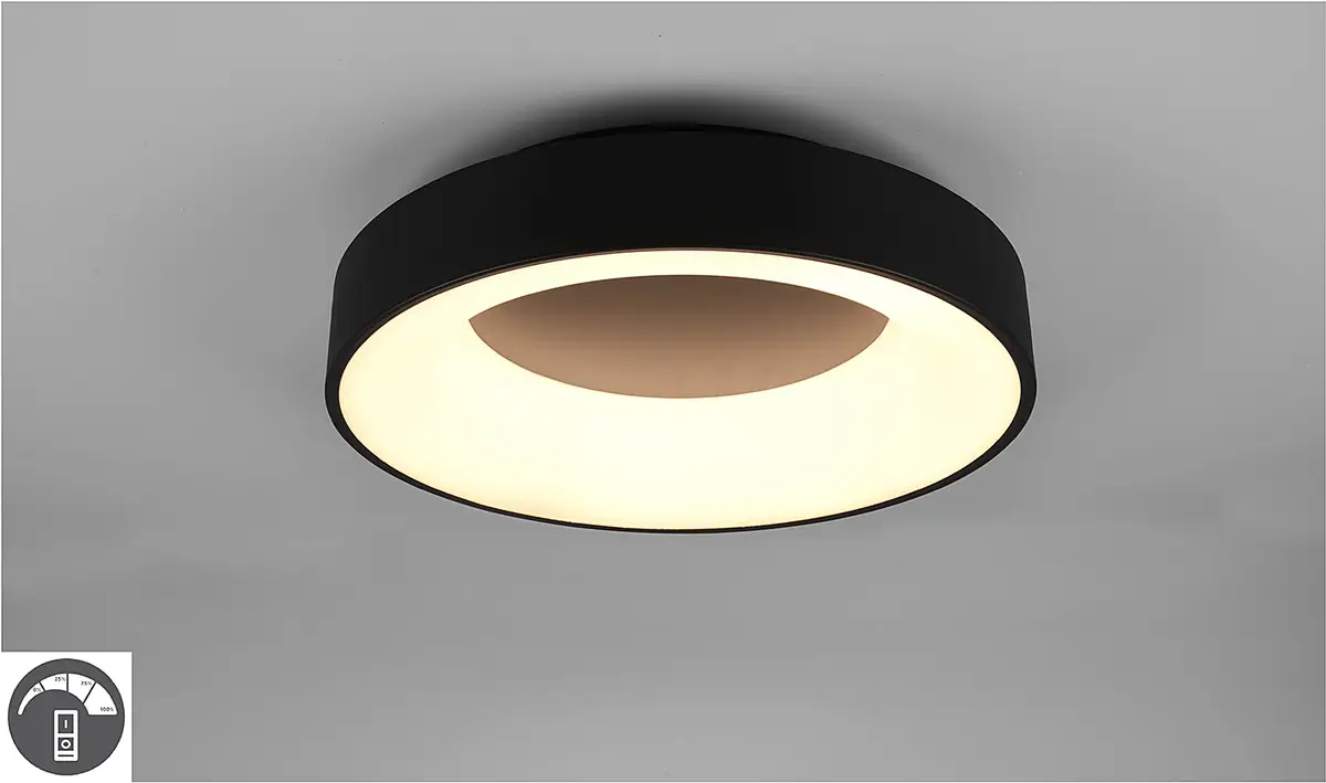 LED-Deckenleuchte Girona | Schwarz