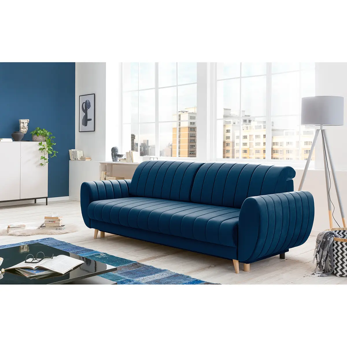 Schlafsofa Cachi | Blau