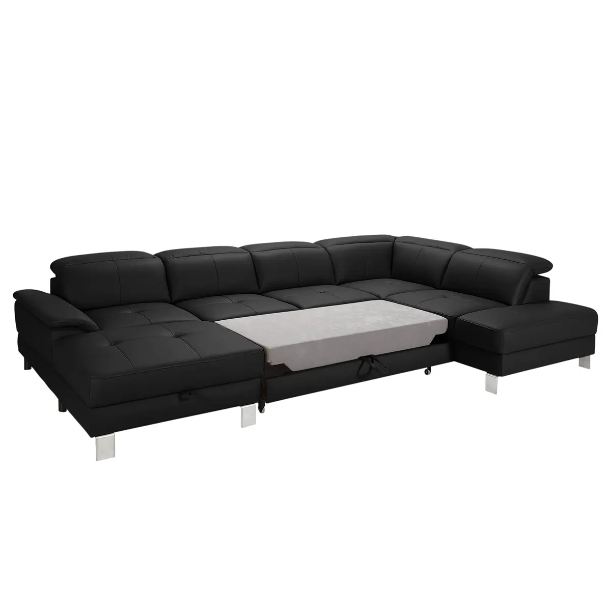 Wohnlandschaft Bussy | Schwarz