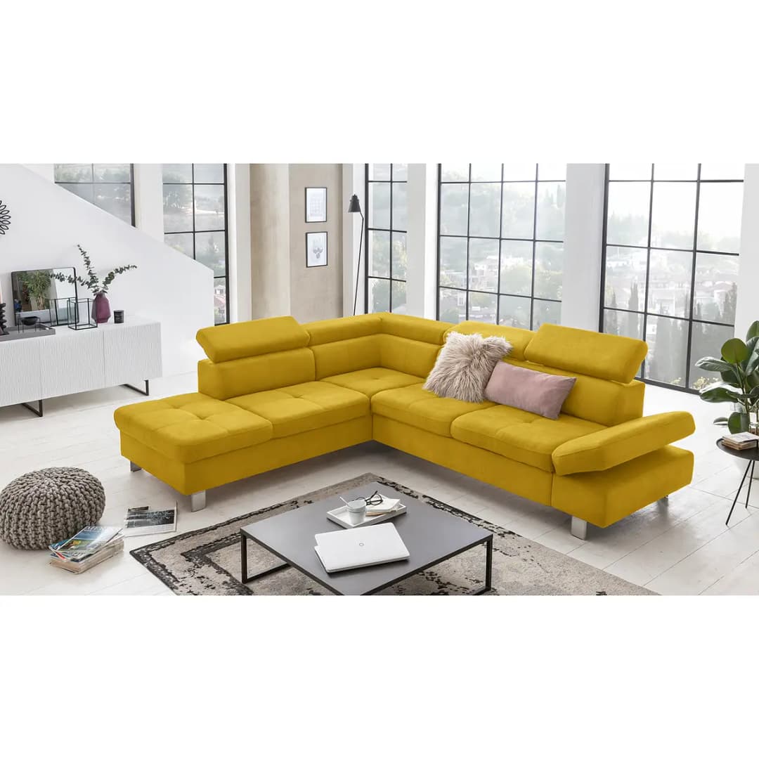 Ecksofa Calau | Gelb